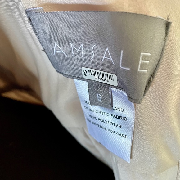Amsale CHLOE in Champagne size 6 - Picture 3 of 10